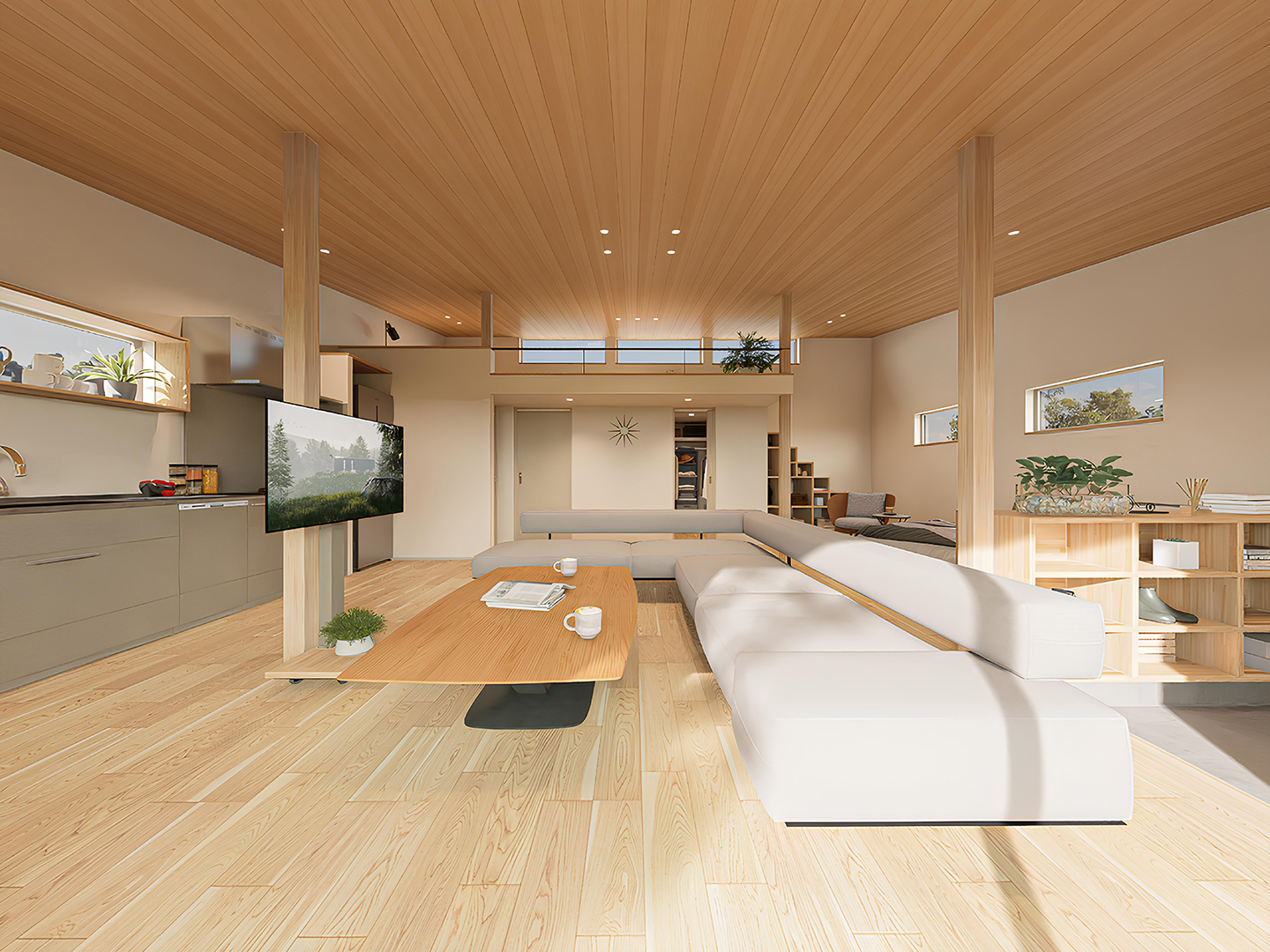 千葉市の平屋専門の注文住宅 STORIA(ストリア)から新商品「OYANE(オーヤネ)」内観1