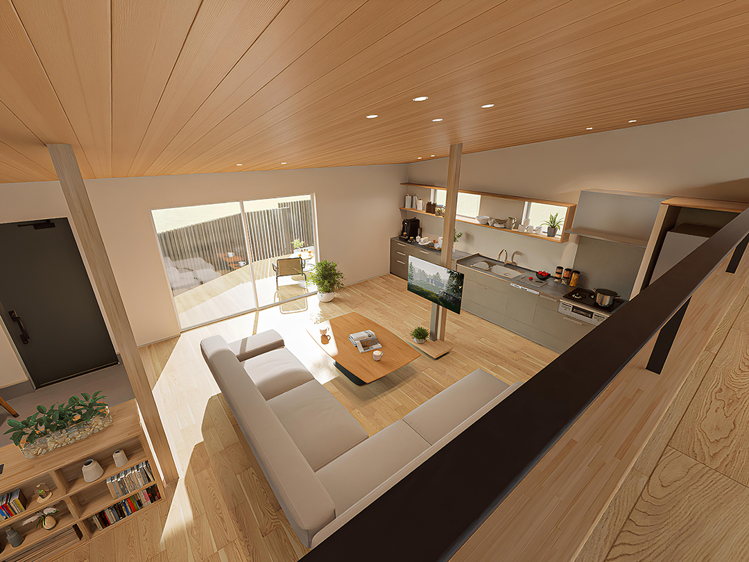 千葉市の平屋専門の注文住宅 STORIA(ストリア)から新商品「OYANE(オーヤネ)」内観2