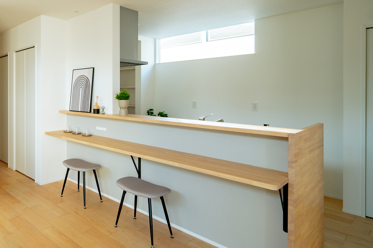 千葉市注文住宅 平屋専門 事例プランカウンタースペース