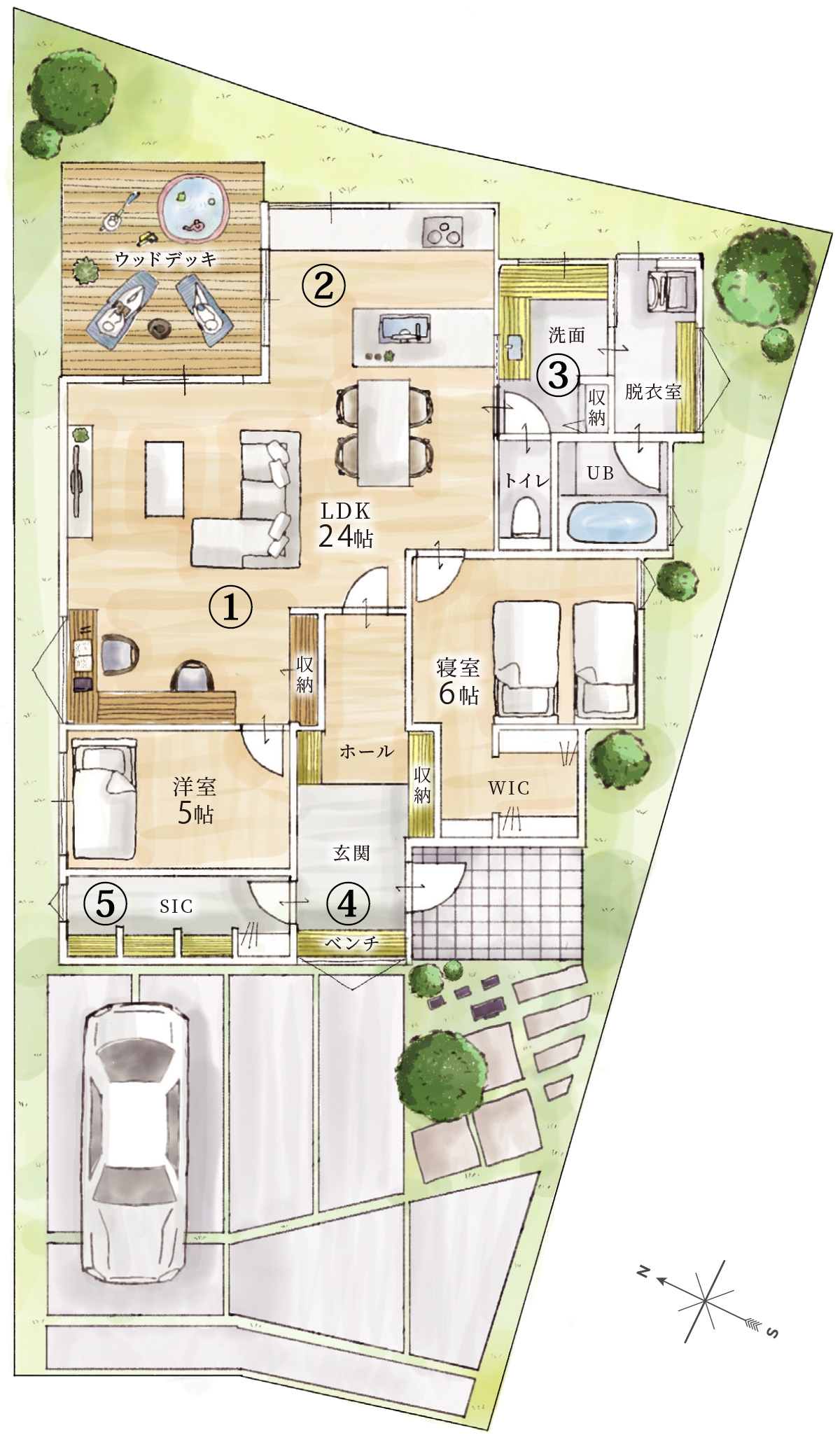 千葉市の注文住宅平屋専門 参考プラン
